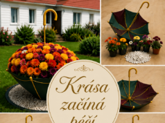 Originální zahradní dekorace z deštníku, která zaujme na první pohled