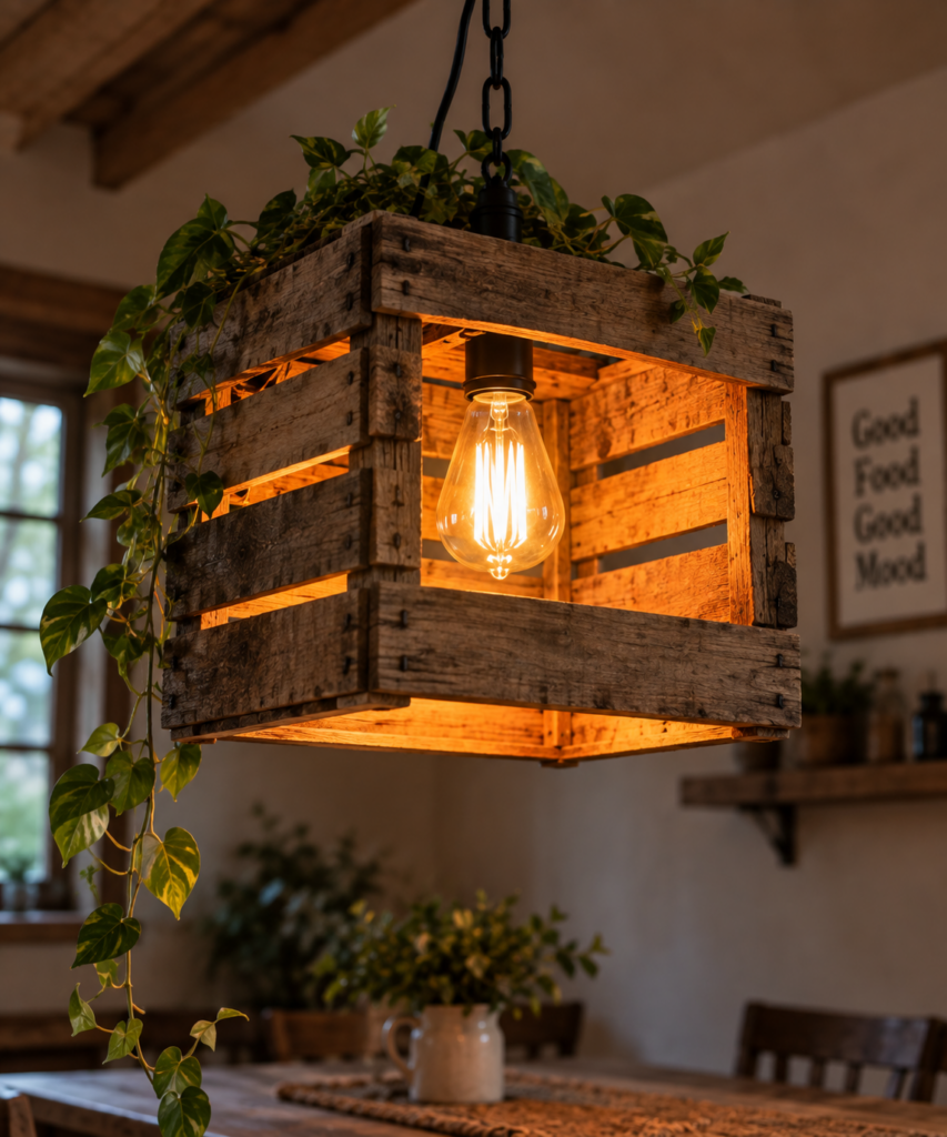DIY svítidla ze dřeva, která promění váš domov v útulné místo