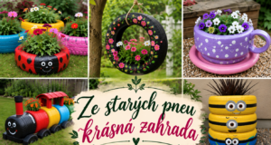 Proměňte staré pneumatiky v krásné dekorace, které rozzáří každou zahradu