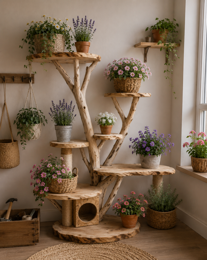 Když příroda vstoupí do interiéru: originální DIY inspirace ze dřeva