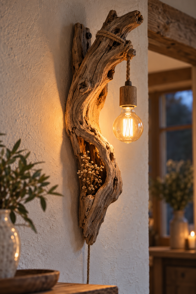 DIY svítidla ze dřeva, která promění váš domov v útulné místo