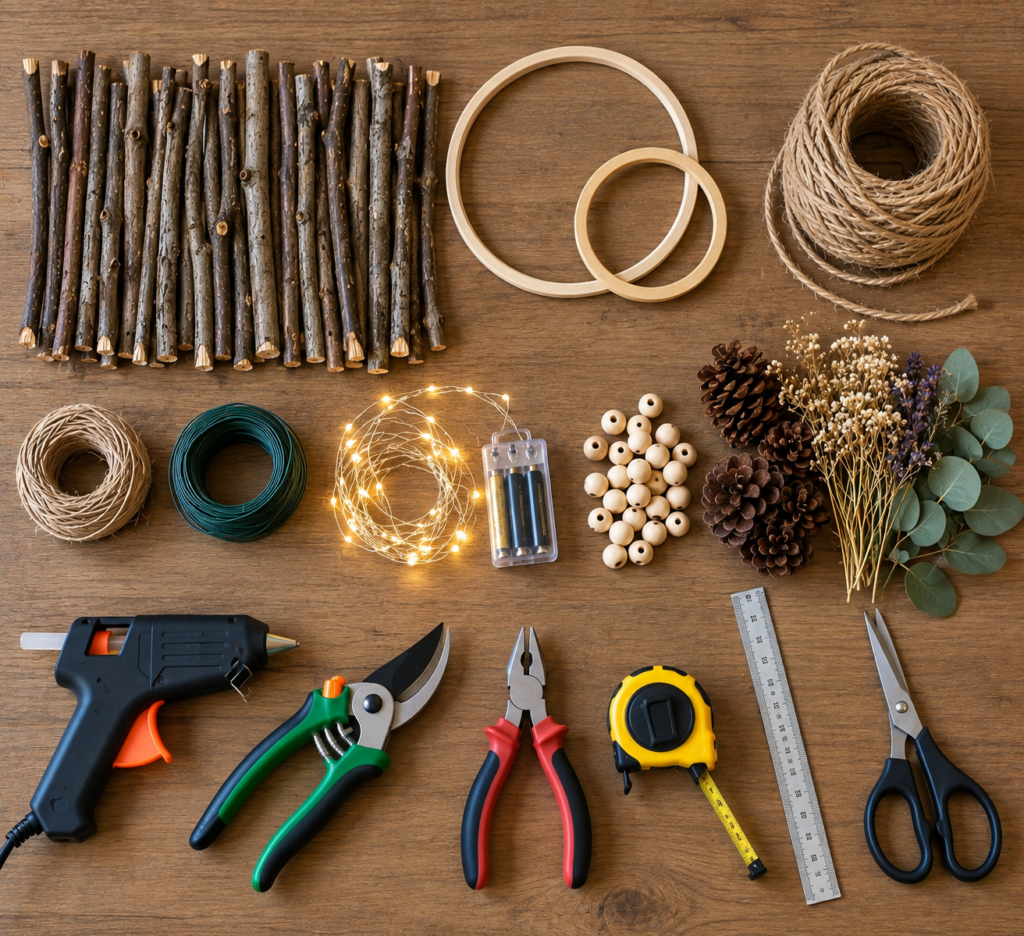 Závěsná lucerna z větviček: originální DIY dekorace, která rozzáří váš domov