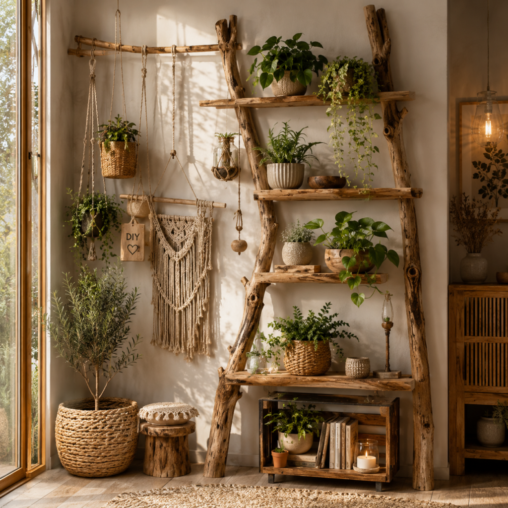 Když příroda vstoupí do interiéru: originální DIY inspirace ze dřeva