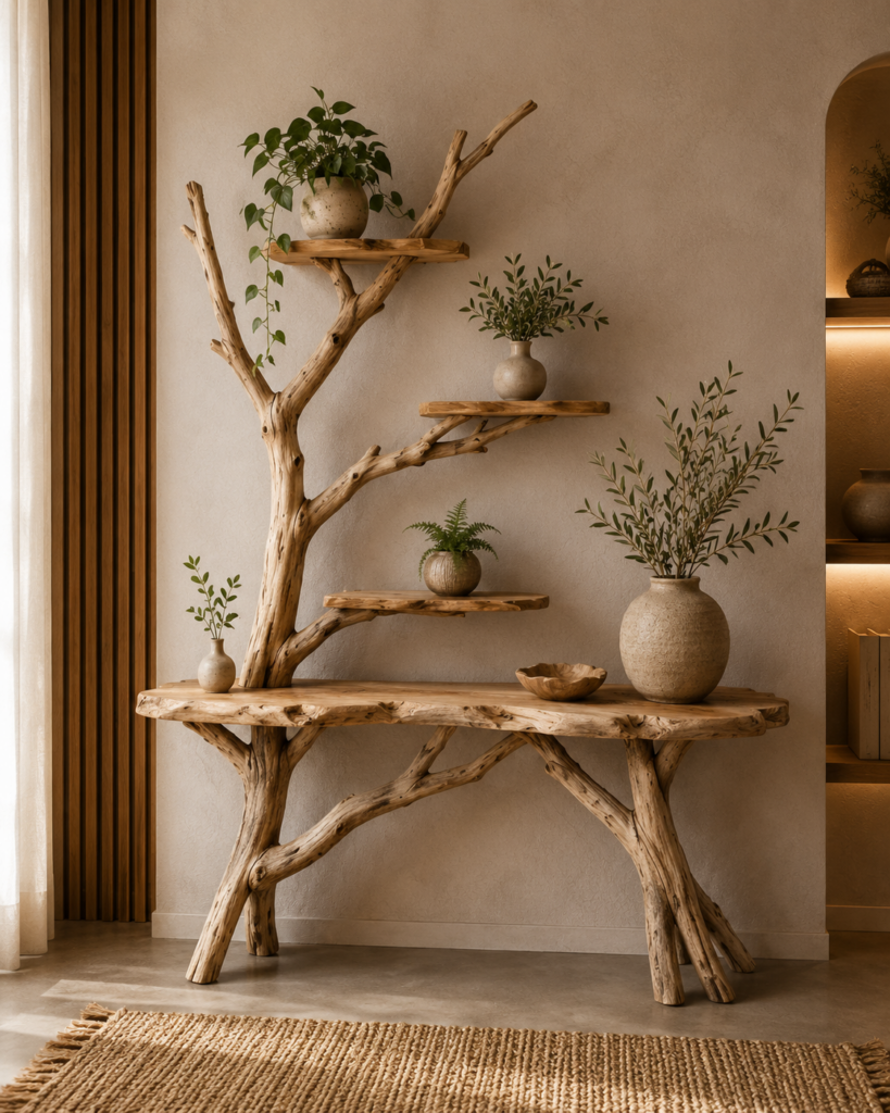 Když příroda vstoupí do interiéru: originální DIY inspirace ze dřeva