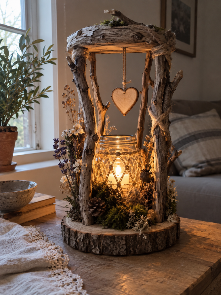 DIY svítidla ze dřeva, která promění váš domov v útulné místo