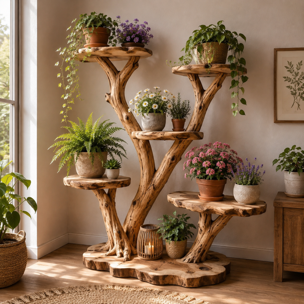 Když příroda vstoupí do interiéru: originální DIY inspirace ze dřeva