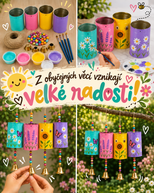 Plechovky plné fantazie, které ožívají barvami