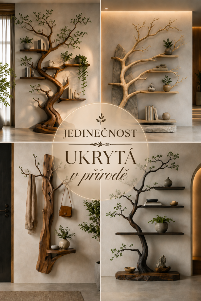 Když příroda vstoupí do interiéru: originální DIY inspirace ze dřeva