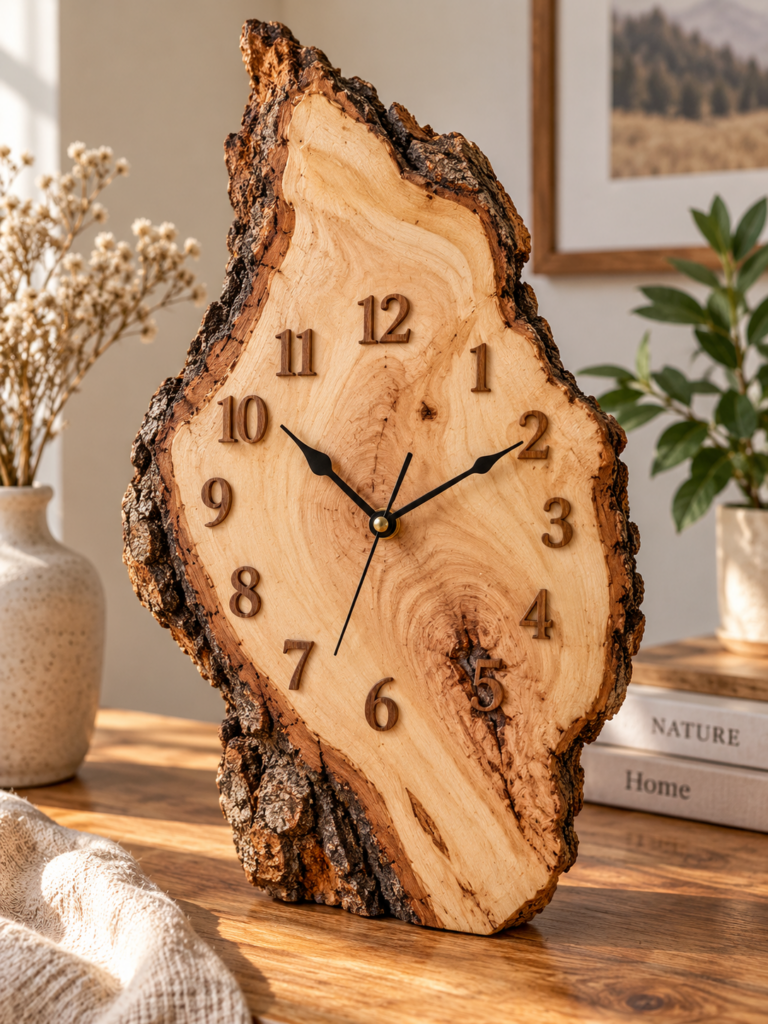 DIY originální dřevěné hodiny, které promění každý kus dřeva v jedinečný doplněk