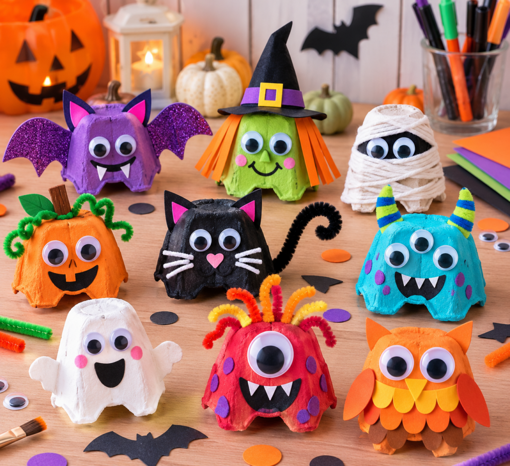 Halloweenské tvoření pro děti, které promění jednoduché nápady v kouzelné, veselé i trochu strašidelné dekorace