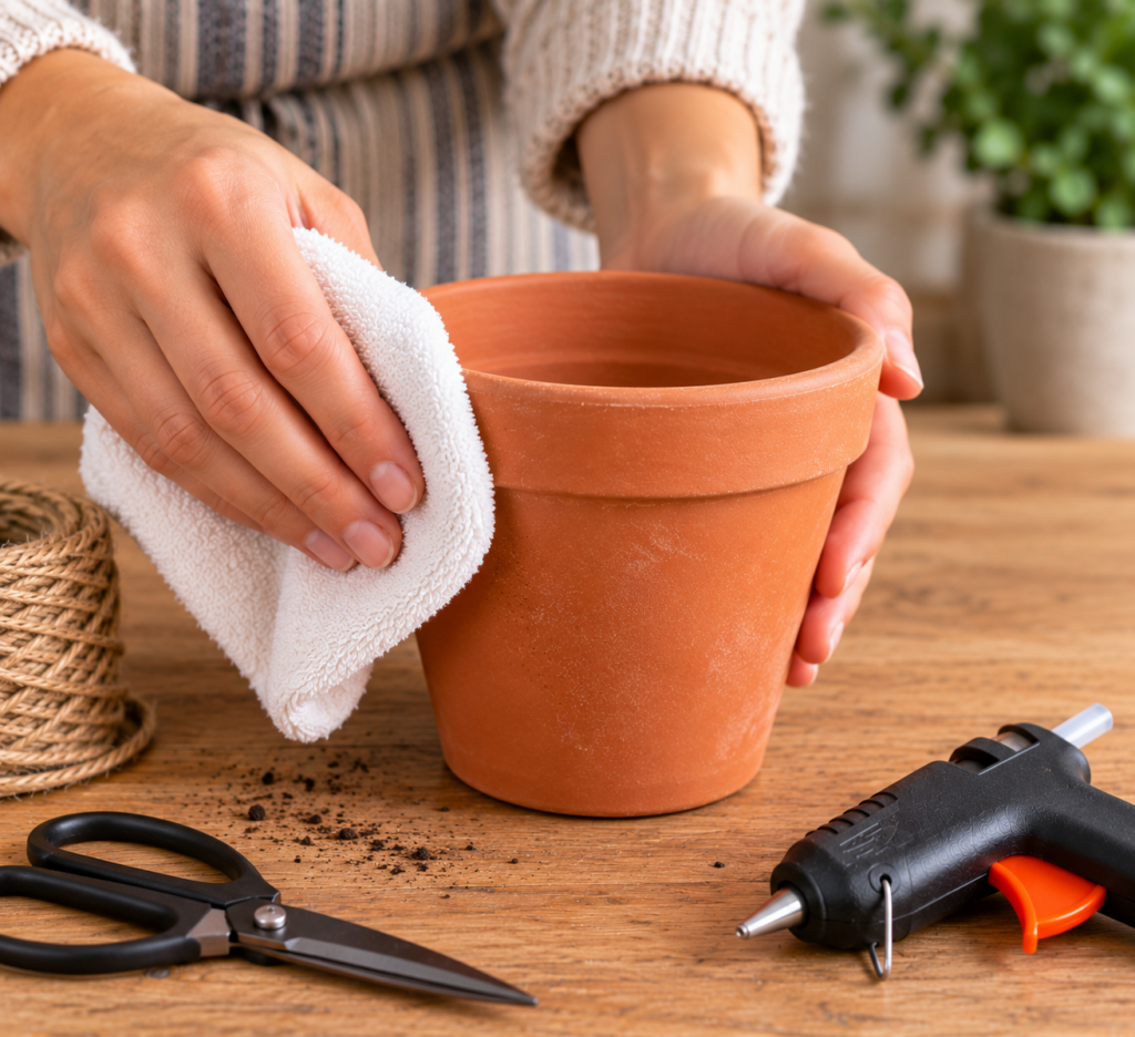 DIY dekorativní květináč z přírodních materiálů, který vnese do vašeho domova útulnost, eleganci a kouzlo přírody