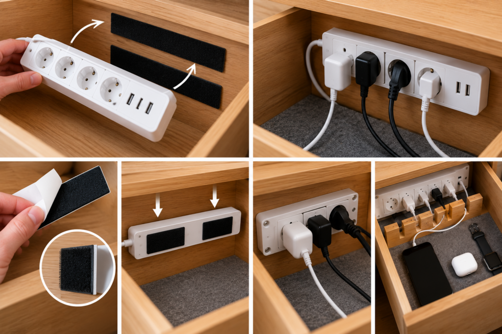 DIY nabíjecí stanice, kterou není vidět