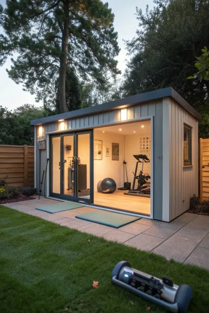 Inspirace pro vysněnou zahradní posilovnu, která spojuje pohodlí, soukromí a moderní design