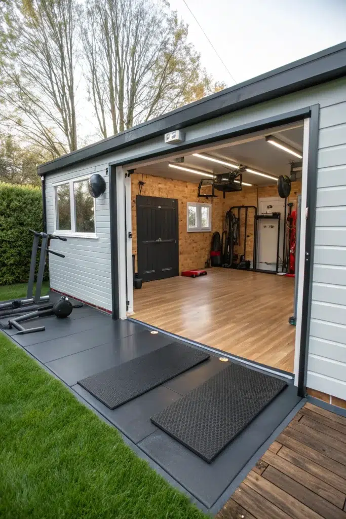 Inspirace pro vysněnou zahradní posilovnu, která spojuje pohodlí, soukromí a moderní design