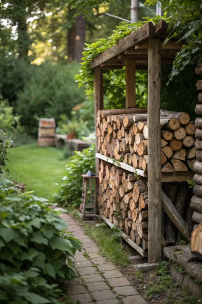 Inspirativní nápady na uskladnění palivového dřeva, které spojují praktičnost s krásným designem