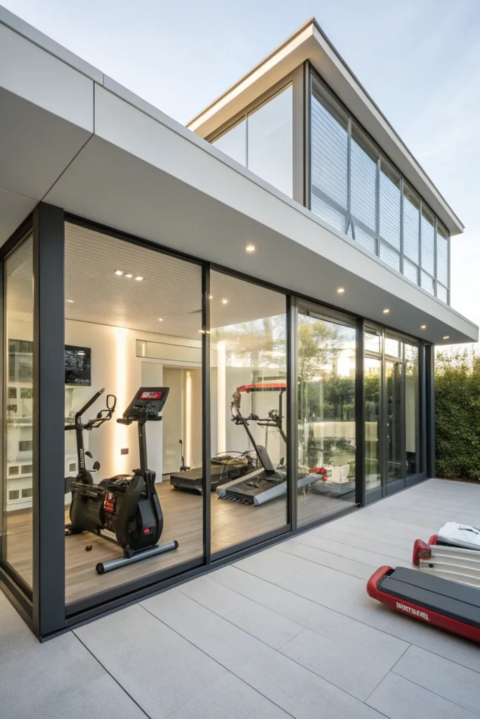 Inspirace pro vysněnou zahradní posilovnu, která spojuje pohodlí, soukromí a moderní design
