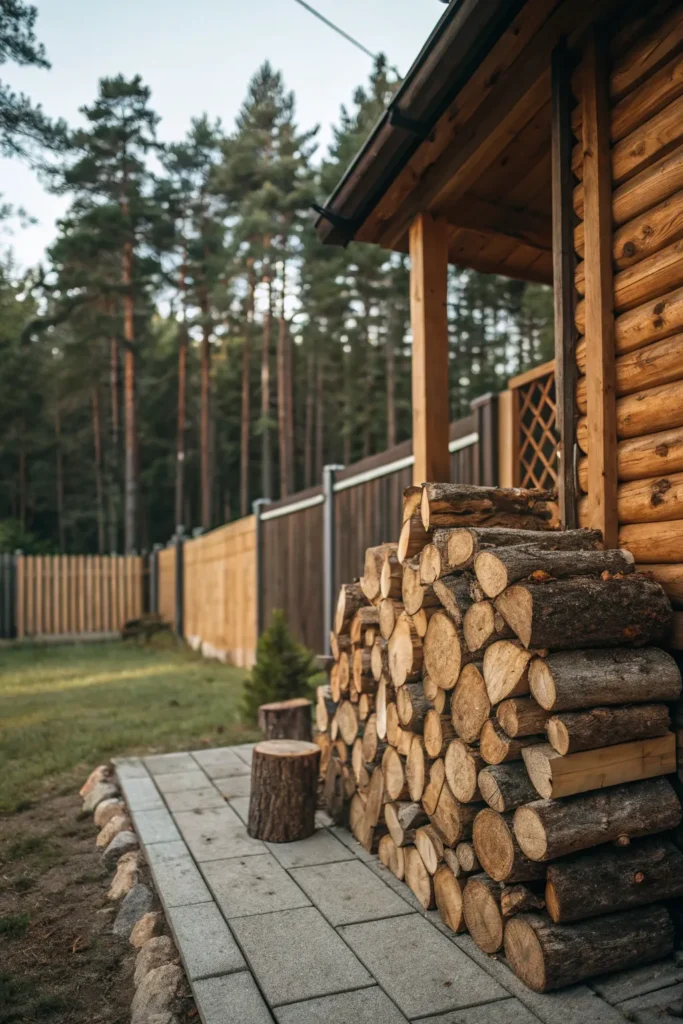 Inspirativní nápady na uskladnění palivového dřeva, které spojují praktičnost s krásným designem
