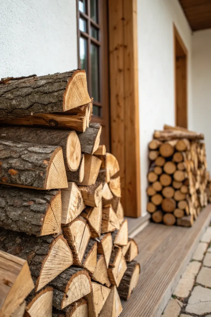Inspirativní nápady na uskladnění palivového dřeva, které spojují praktičnost s krásným designem