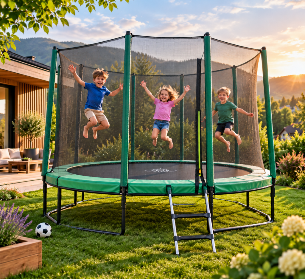 Zahradní trampolíny, které překvapí svým designem i možnostmi využití