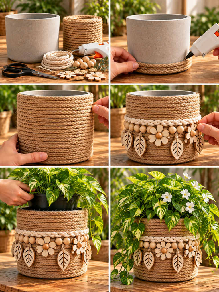DIY inspirace: Vytvořte si originální květináče a dekorace vlastníma rukama