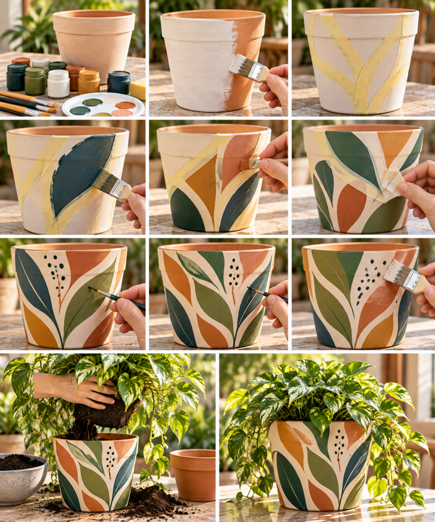 DIY inspirace: Vytvořte si originální květináče a dekorace vlastníma rukama