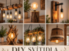 DIY svítidla ze dřeva, která promění váš domov v útulné místo