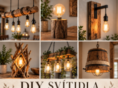 DIY svítidla ze dřeva, která promění váš domov v útulné místo