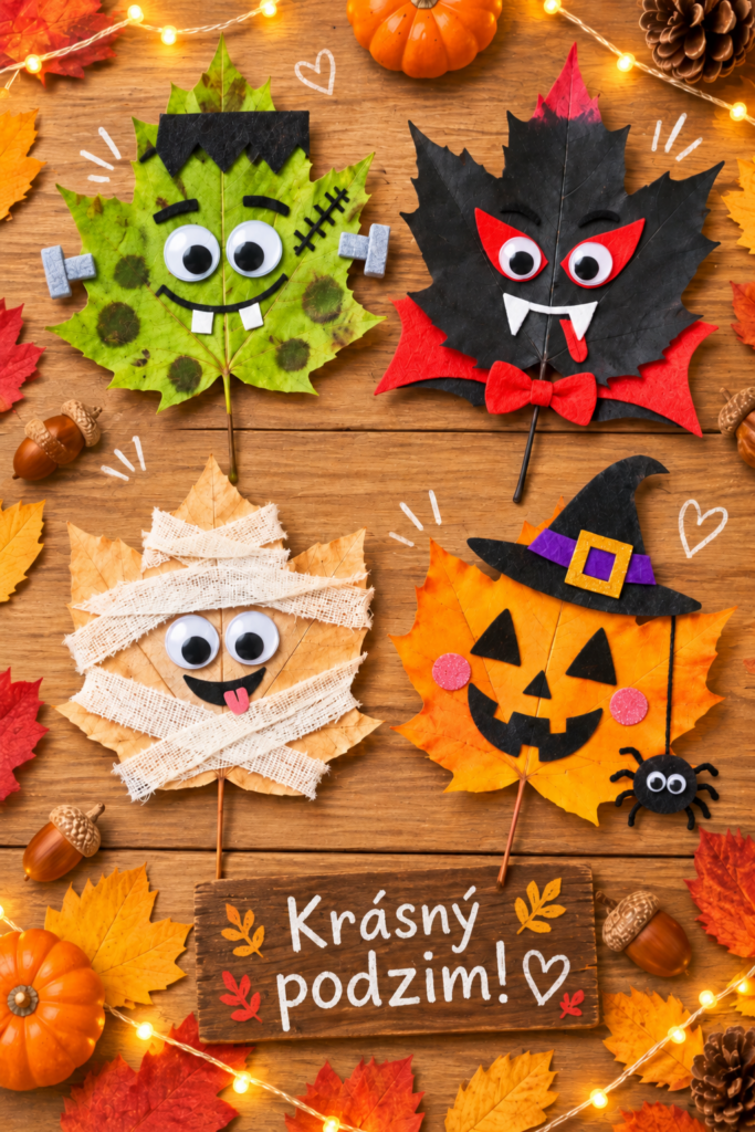 Halloweenské tvoření pro děti, které promění jednoduché nápady v kouzelné, veselé i trochu strašidelné dekorace