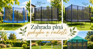 Zahradní trampolíny, které překvapí svým designem i možnostmi využití