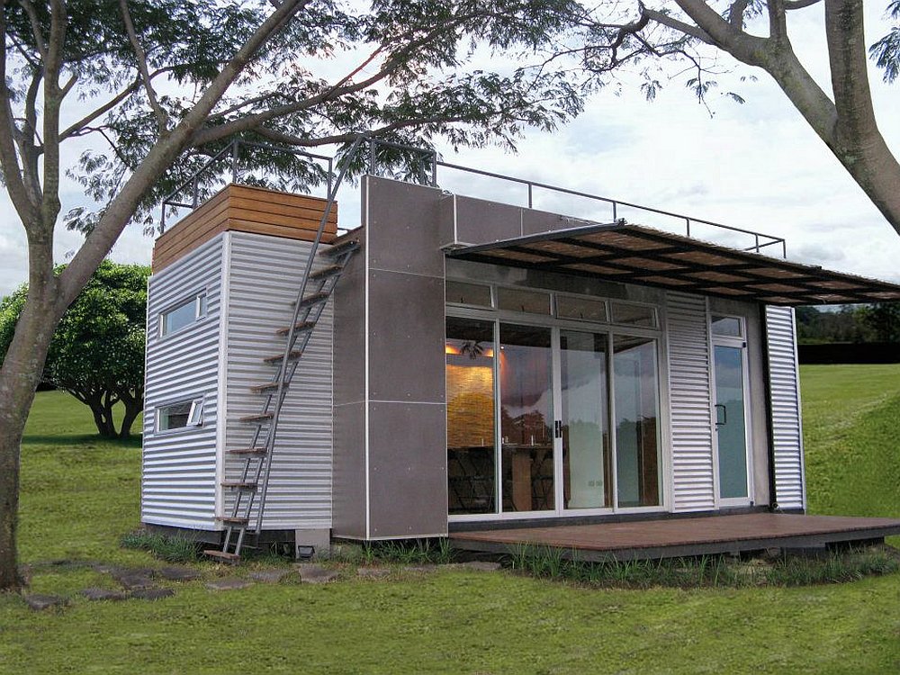 Casa Cúbica: elegantní kontejnerový mini dům pro moderní bydlení